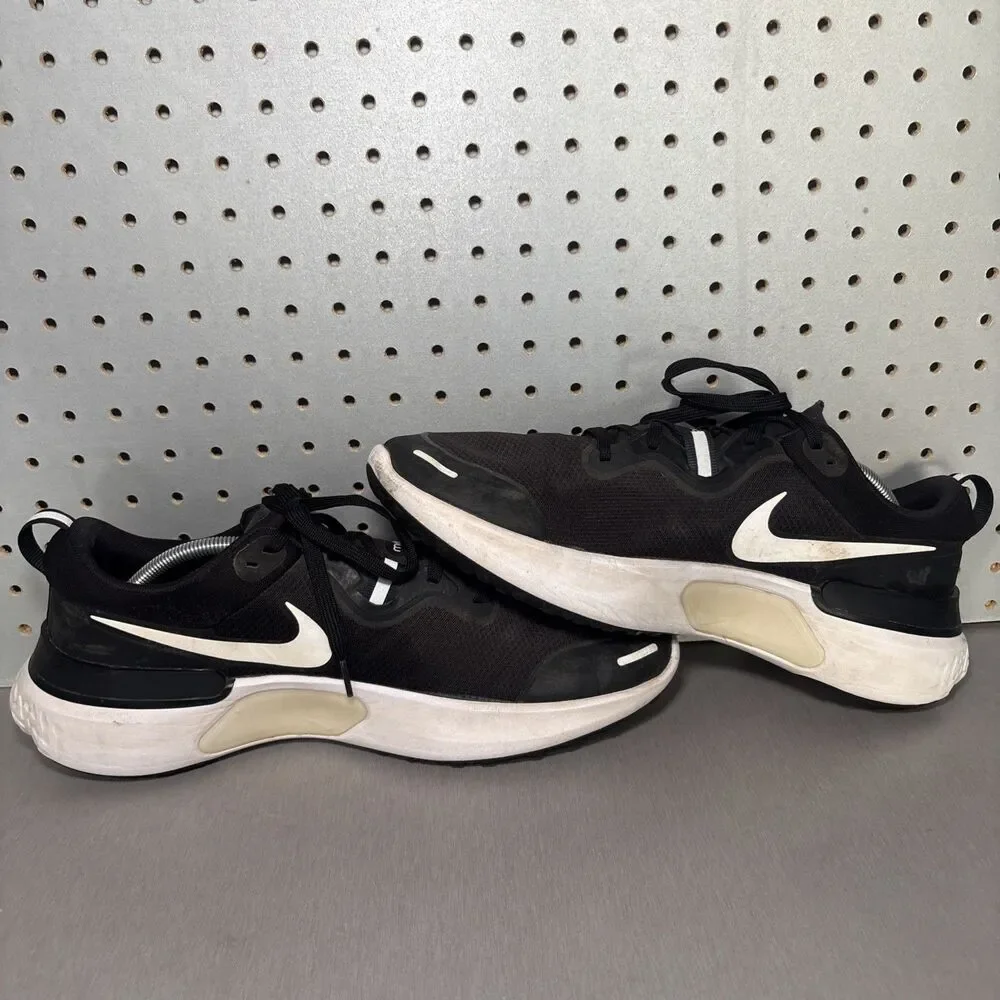 Nike React Miler Running Shoes Mens Size 14 Black White Sneakers CW1777-003